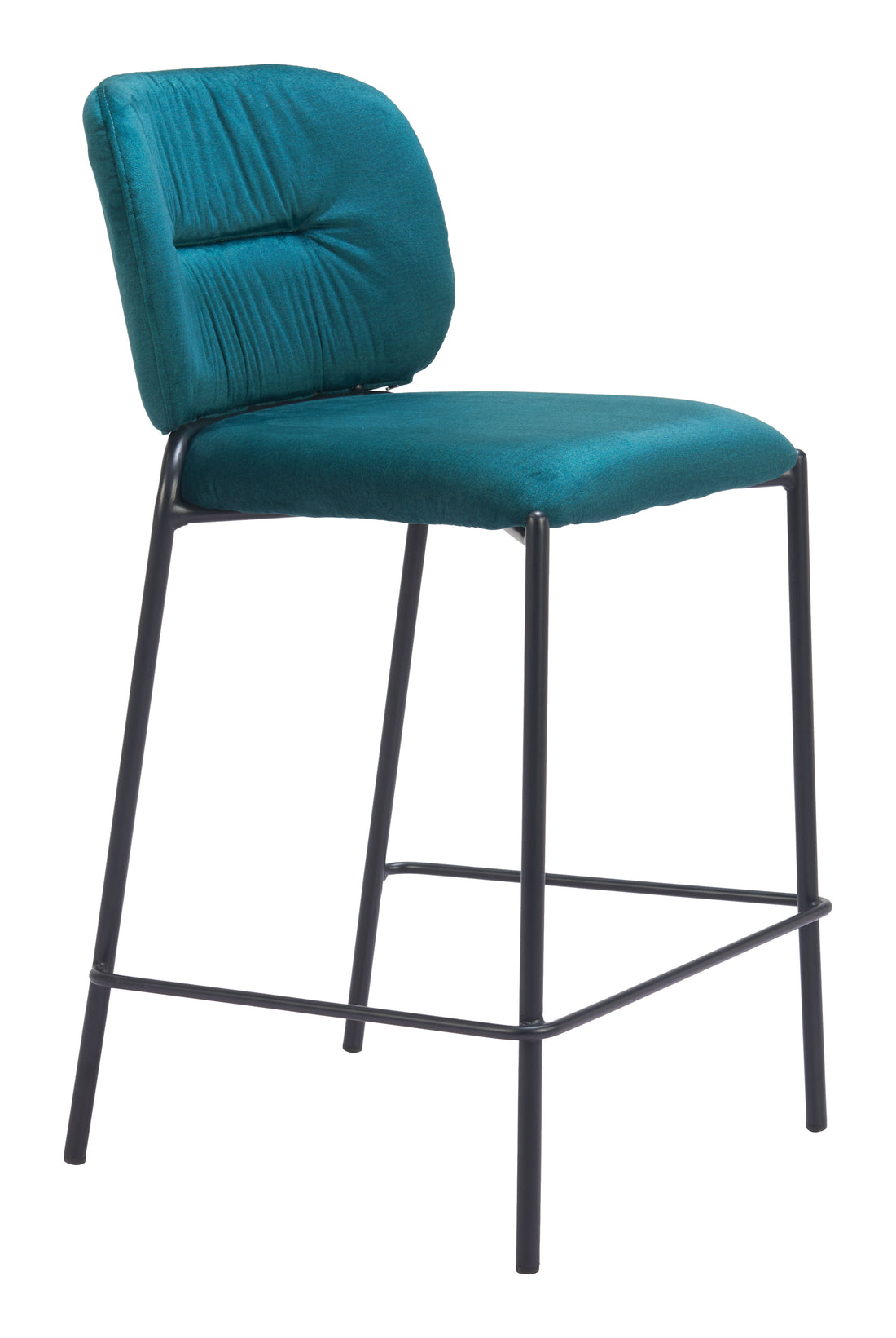soft gray solid wood stool styled in a modern modern living room