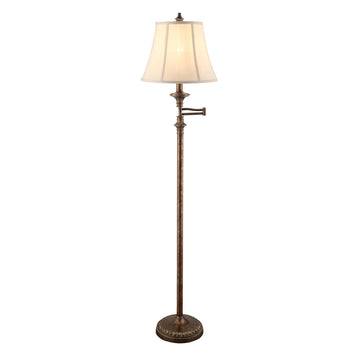 charcoal textured table lamp in a minimalist dining room setting