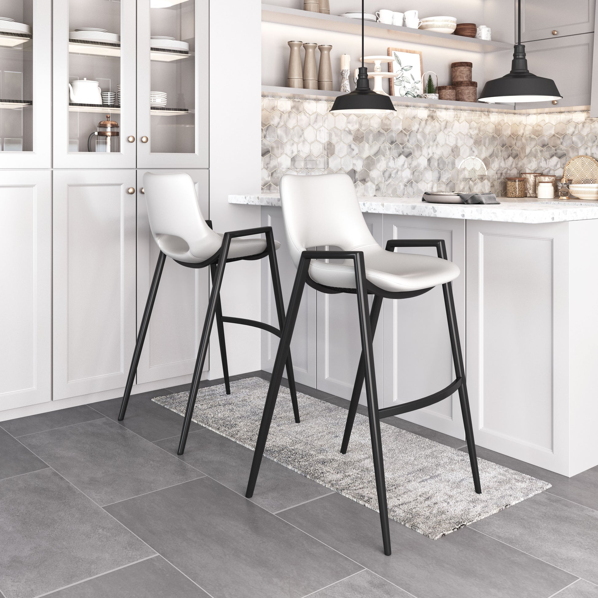 earth-toned fabric home dŽcor piece in a classic entryway setting