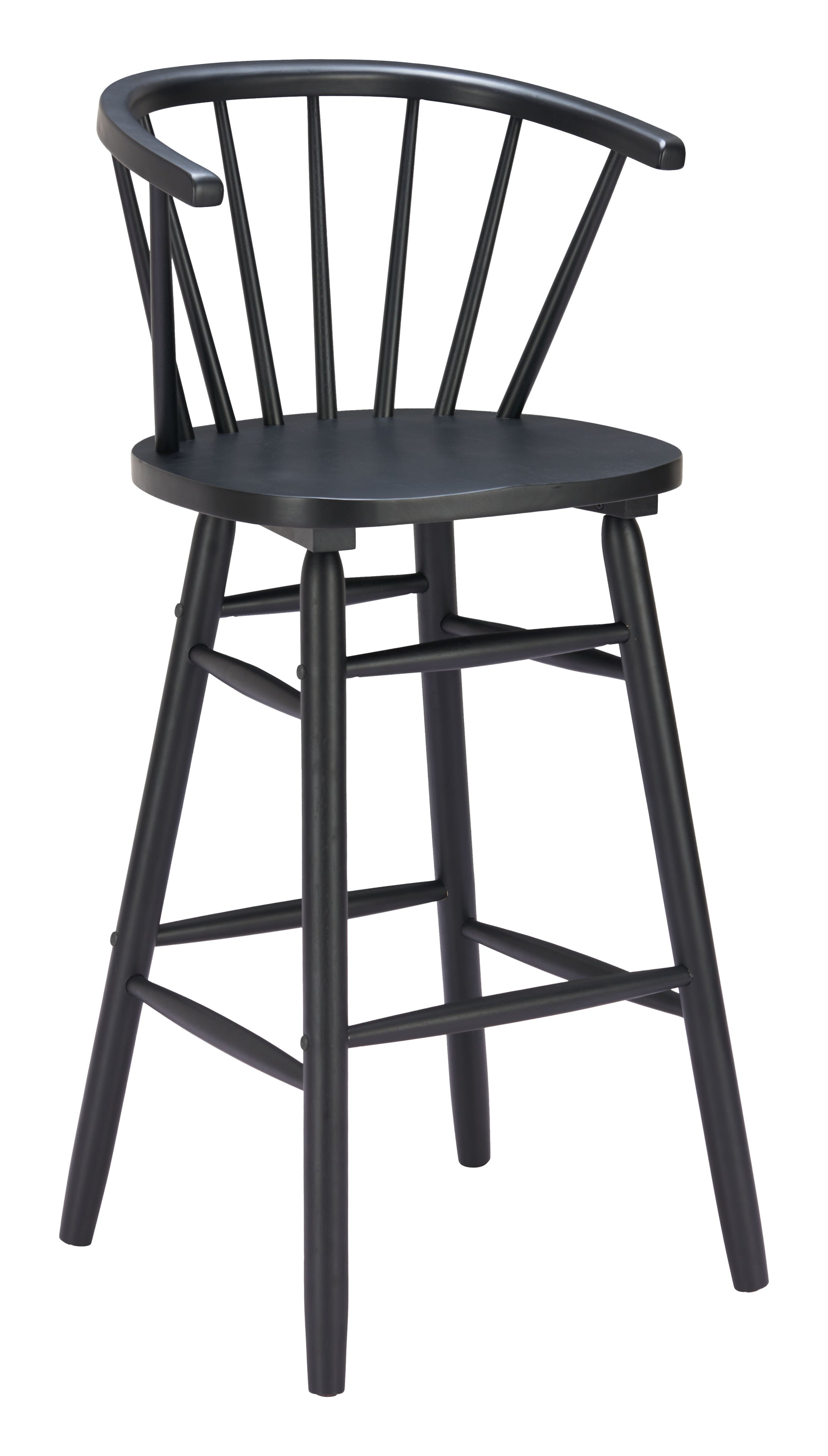 cream brushed metal stool styled in a mid-century minimalist entryway