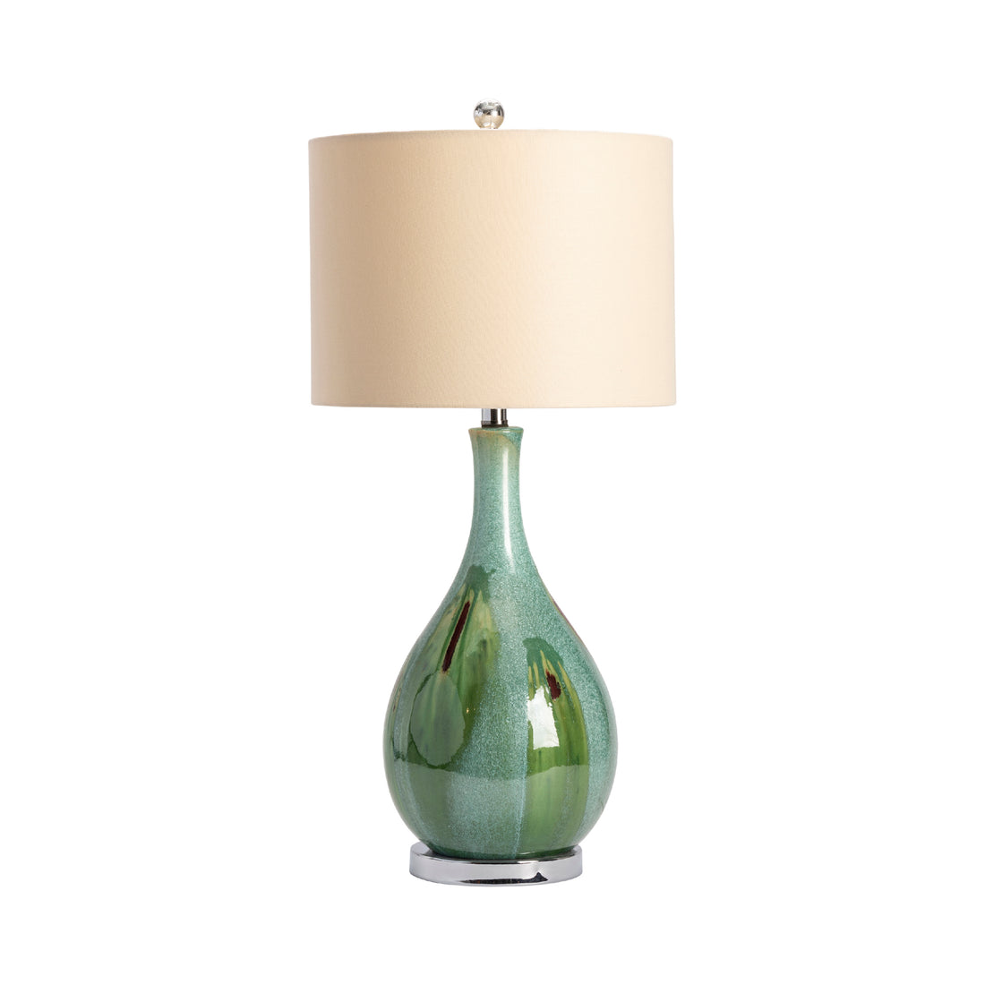 warm-toned soft table lamp in a modern bedroom setting