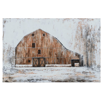 Hammonds contemporary canvas artwork displayed in a cozy home office setting