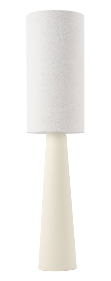 earth-toned marble lamp styled in a transitional serene master suite