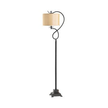 white brushed table lamp in a refined master bedroom setting