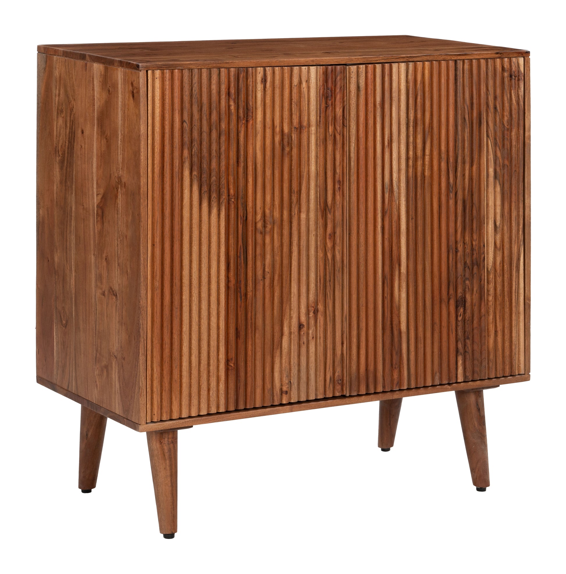 matte black linen storage cabinet styled in a coastal elegant dining room
