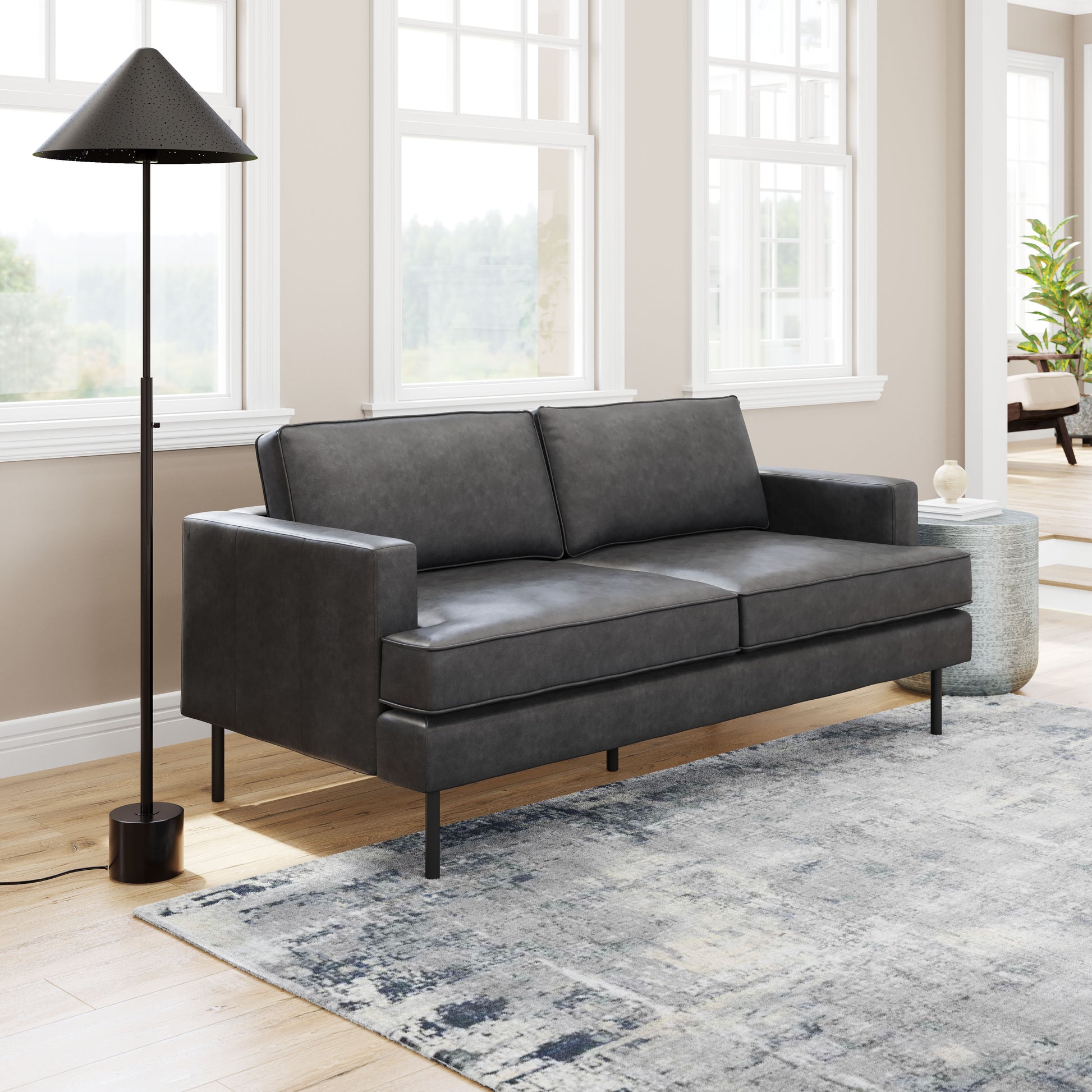 neutral-toned linen home dŽcor piece in a modern bedroom setting
