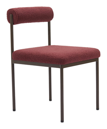 walnut linen accent chair styled in a coastal elegant dining room