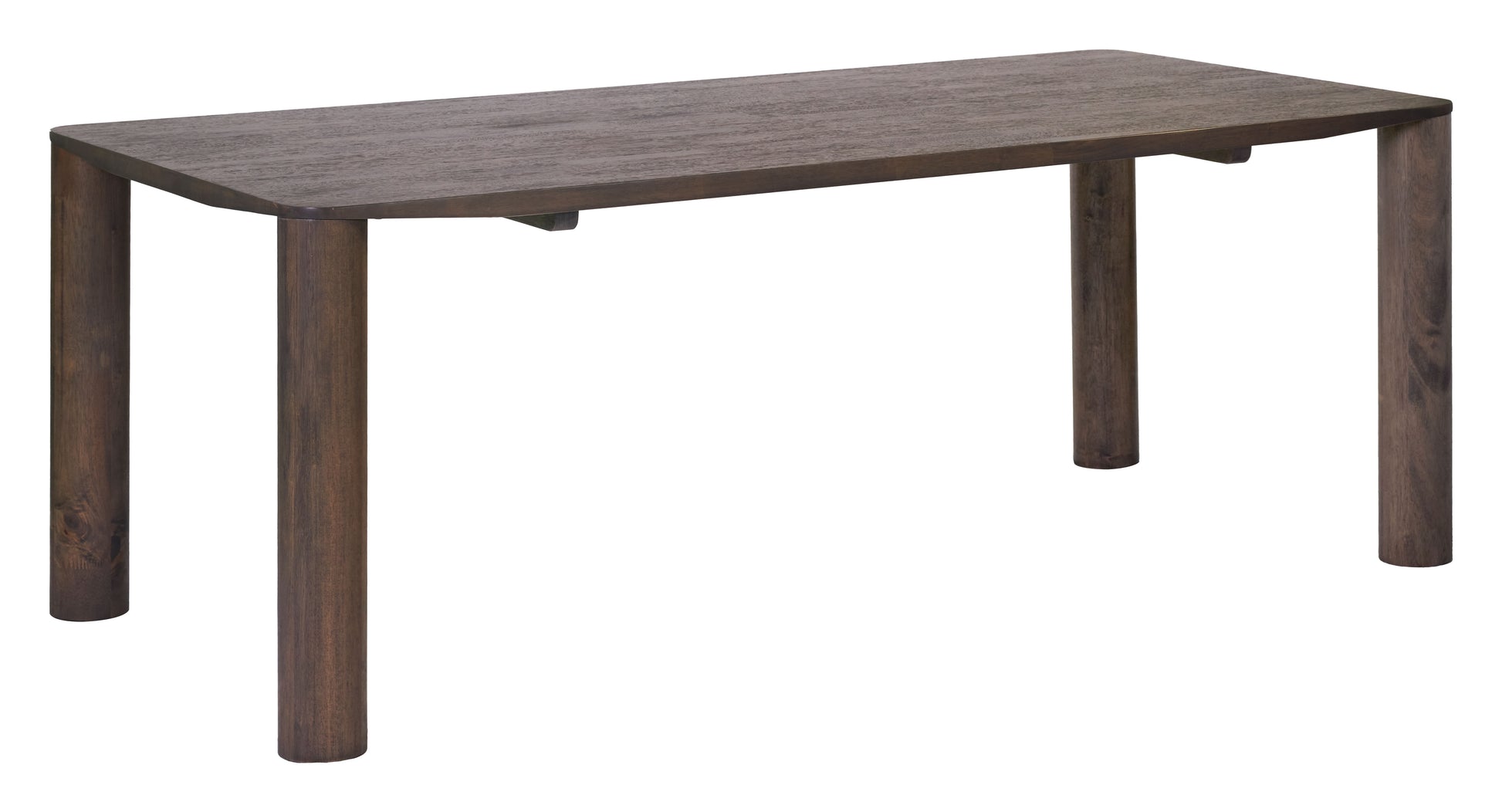 matte black linen dining table styled in a coastal elegant dining room