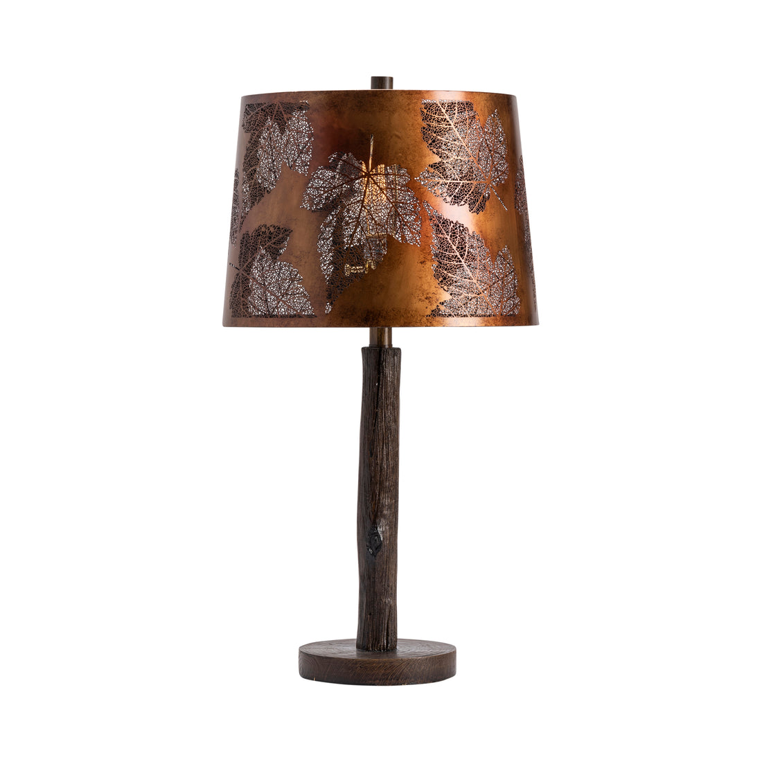 beige plush table lamp in a minimalist dining room setting