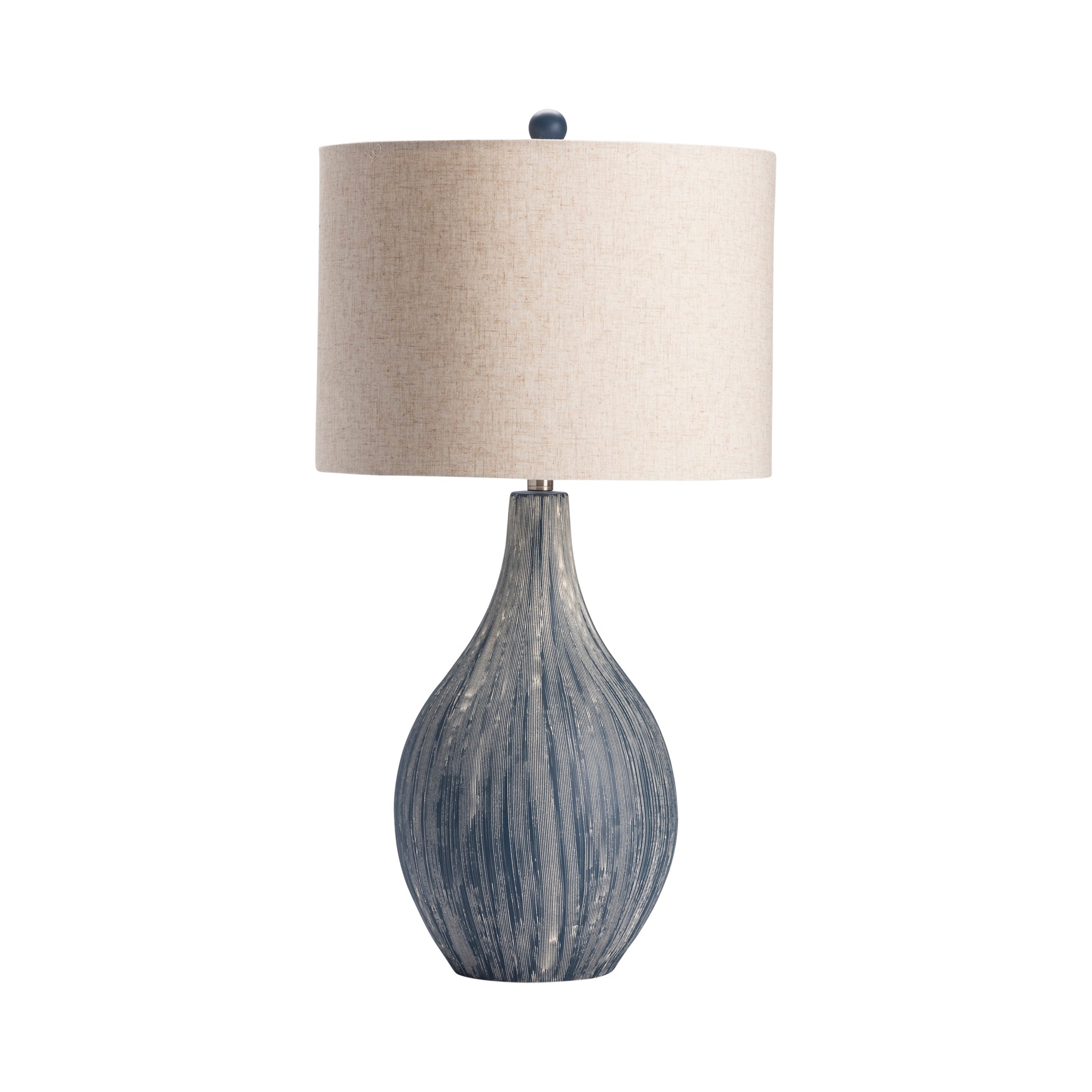 ivory cotton table lamp in a refined master bedroom setting