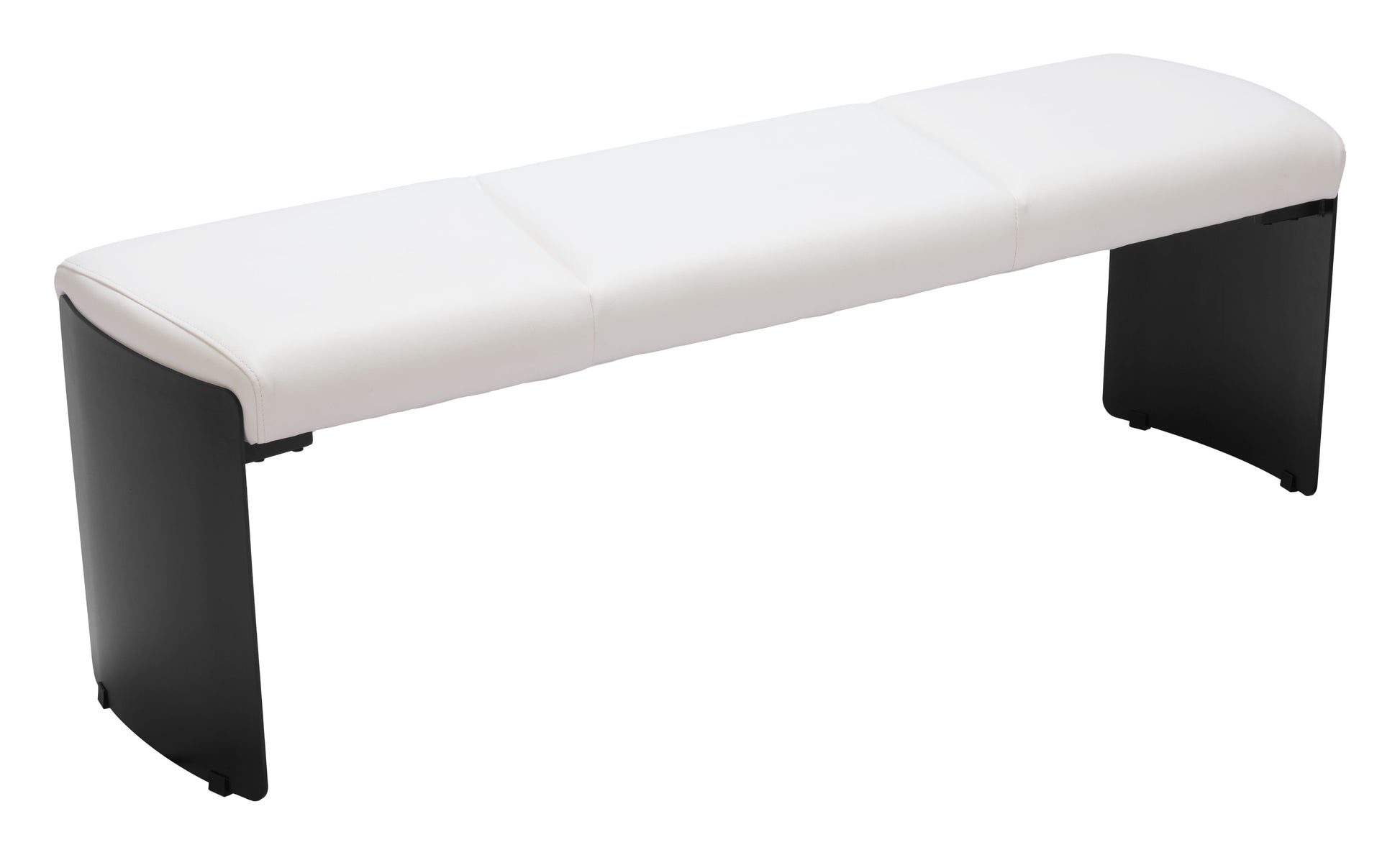 charcoal brushed metal bench styled in a contemporary minimalist entryway