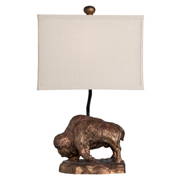white brushed table lamp in a farmhouse contemporary bedroom setting