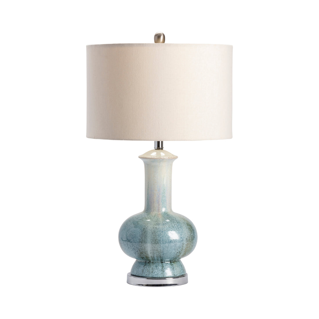 natural velvet table lamp in a elegant modern bedroom setting