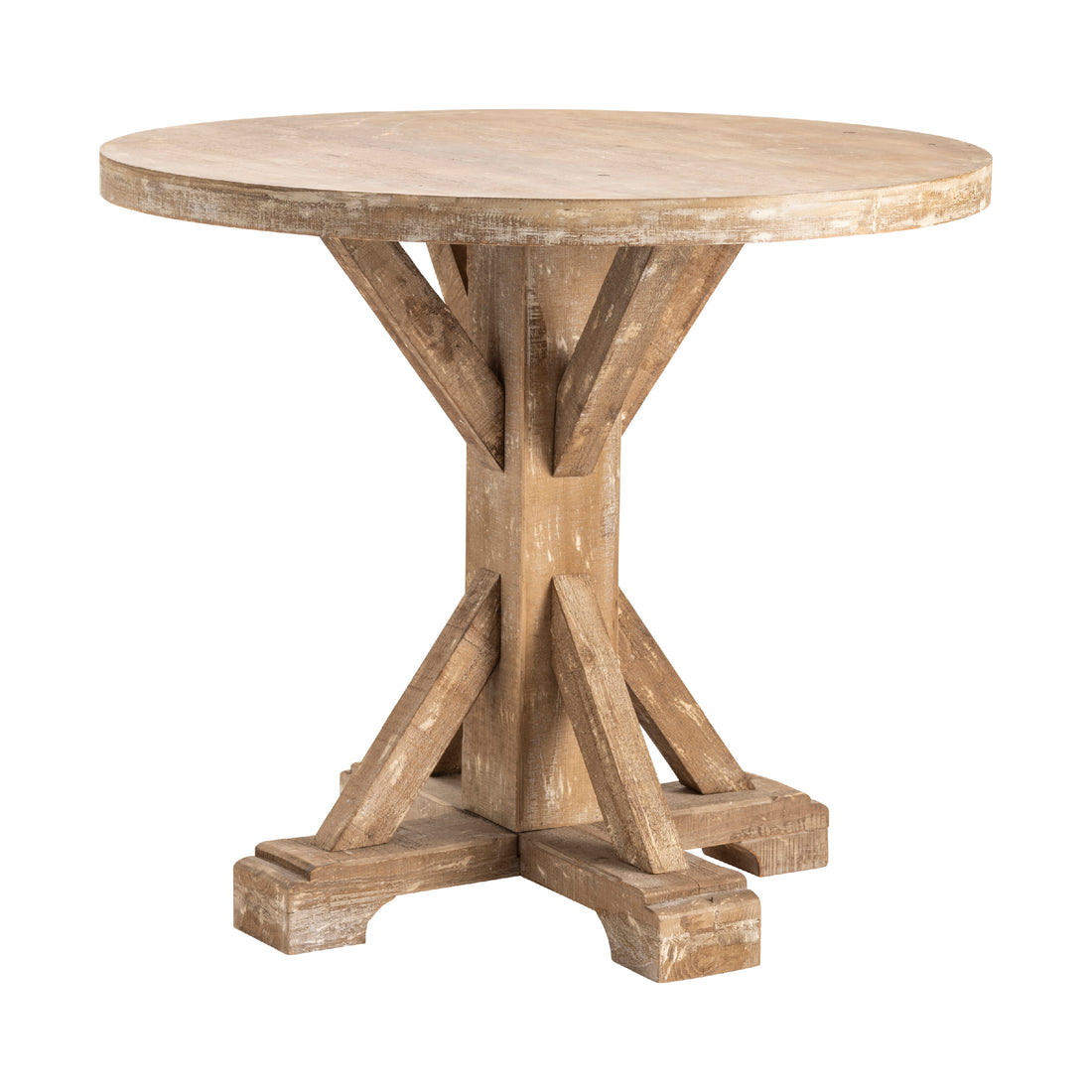 earth-toned fabric accent table in a classic entryway setting