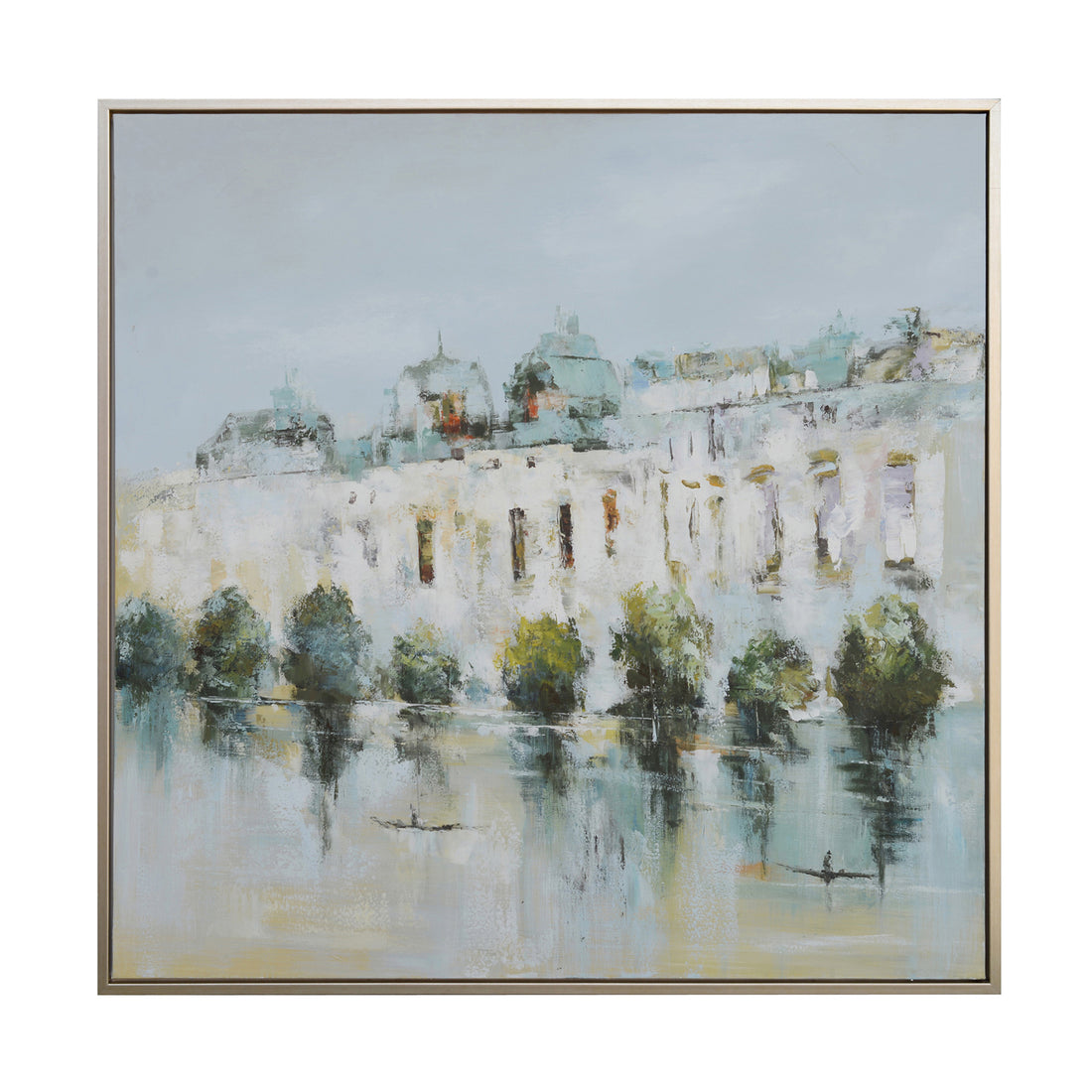 Vincent traditional canvas artwork displayed in a transitional living space