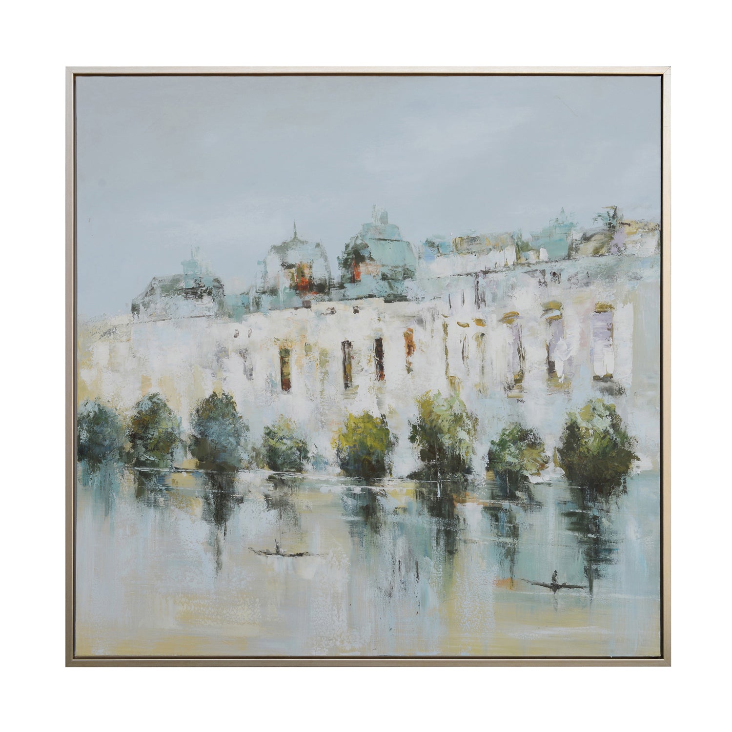 Vincent traditional canvas artwork displayed in a transitional living space