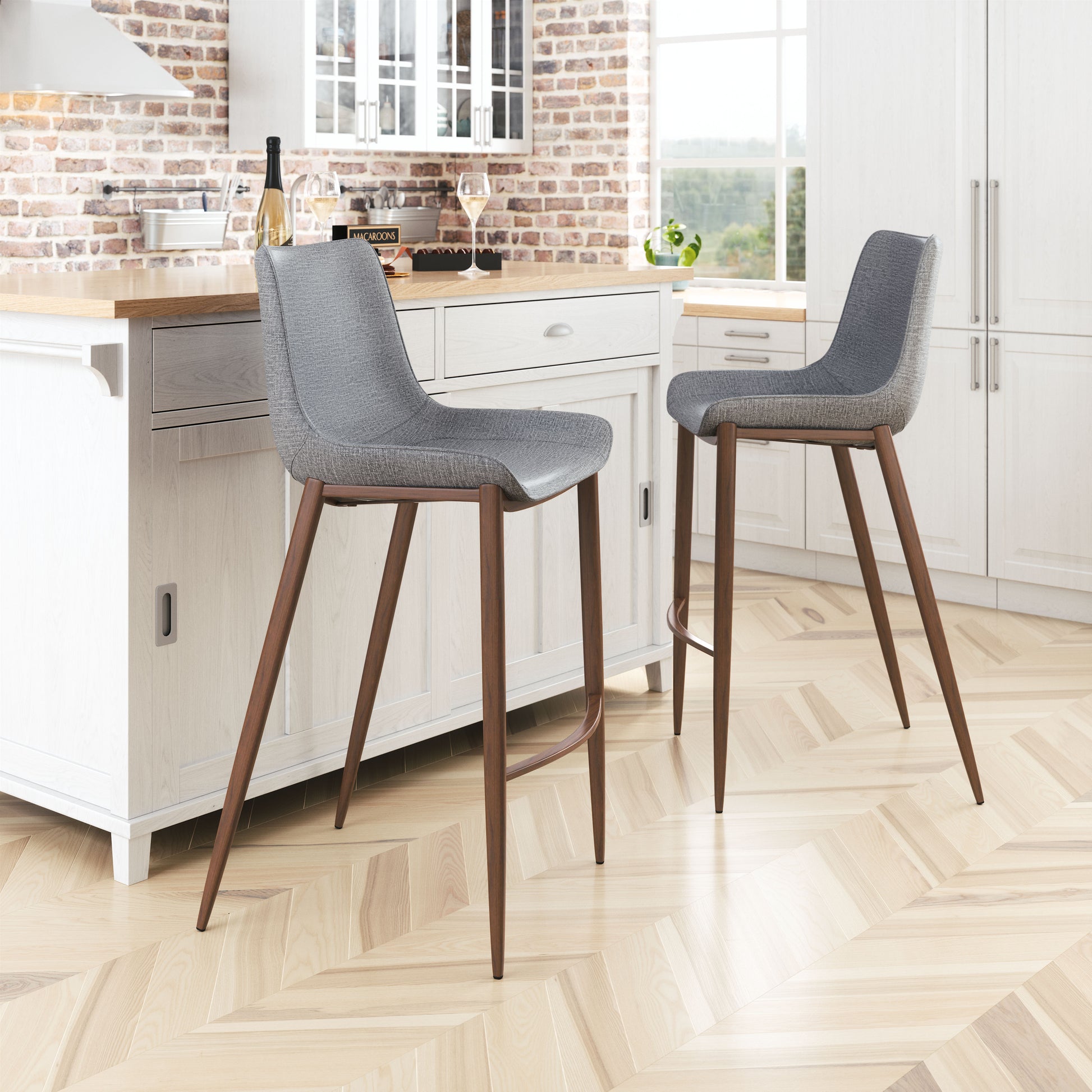 beige plush home dŽcor piece in a minimalist dining room setting