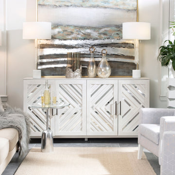 charcoal textured home décor piece in a refined master bedroom setting