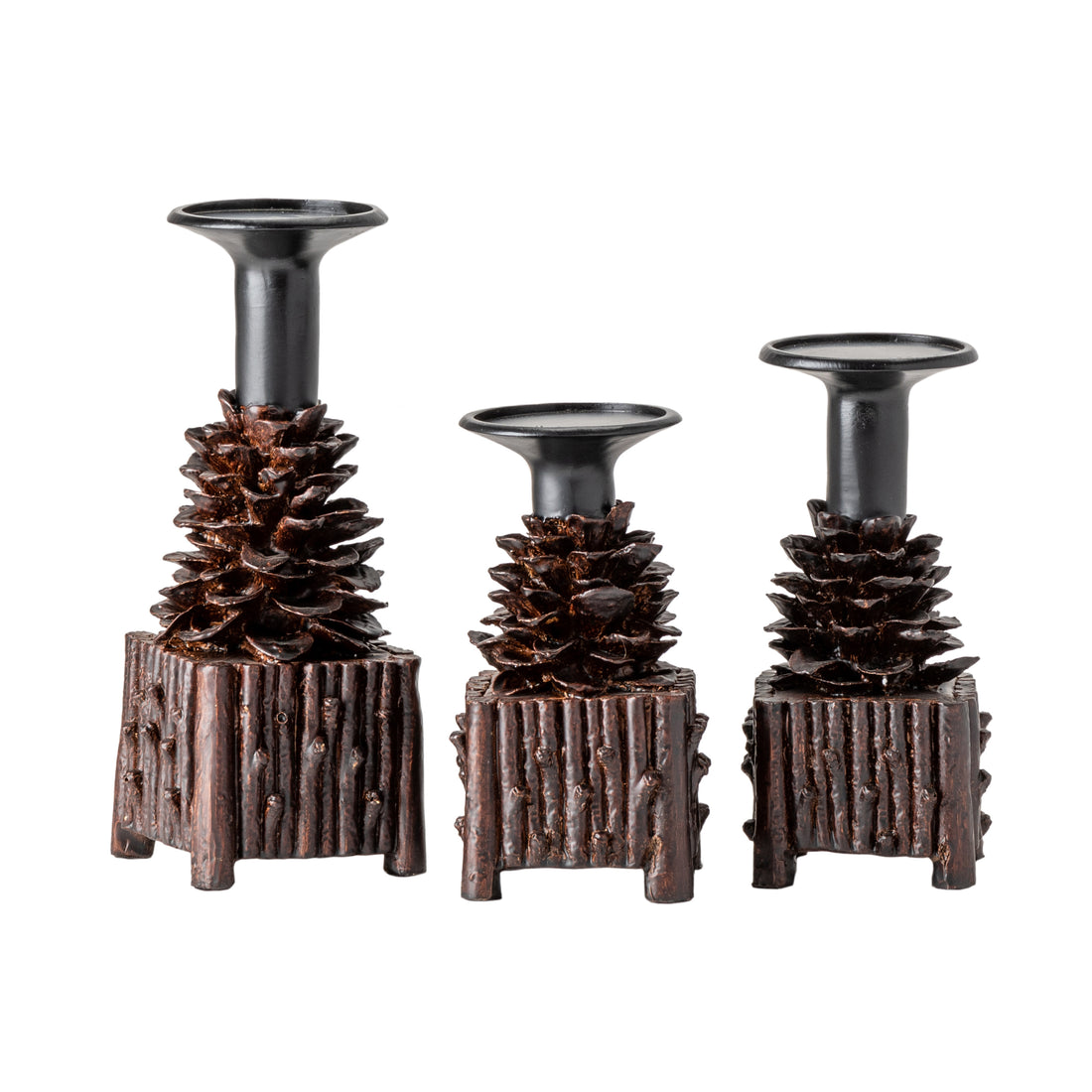 Pinola Candleholders contemporary wall art displayed in a serene bedroom retreat