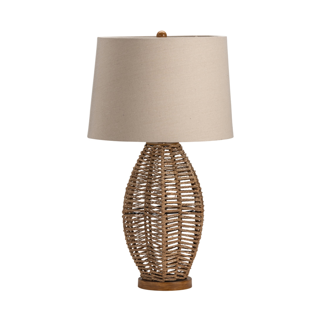 charcoal textured table lamp in a modern bedroom setting