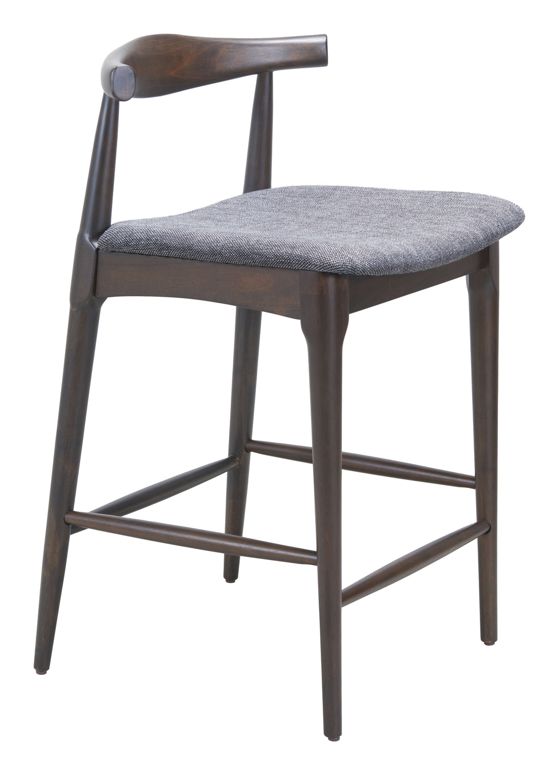natural wood solid wood stool styled in a modern modern living room