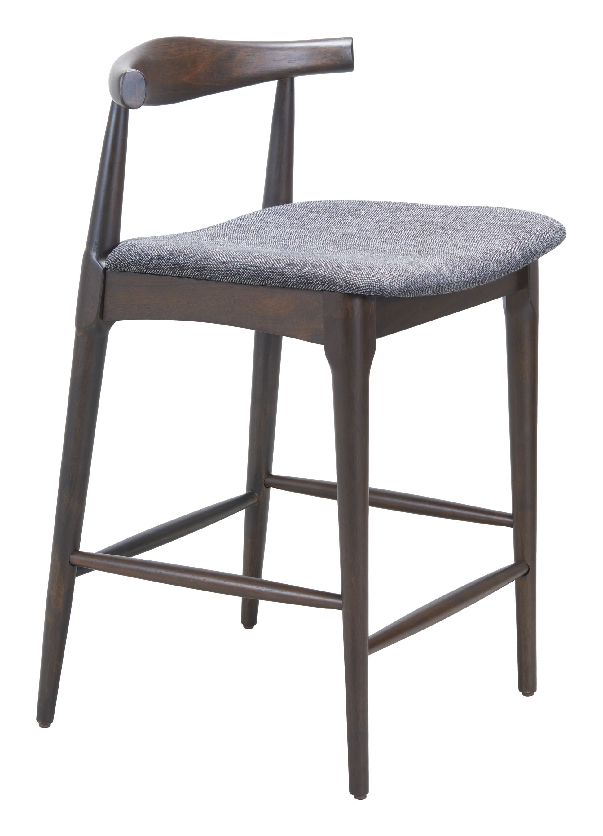 natural wood solid wood stool styled in a modern modern living room