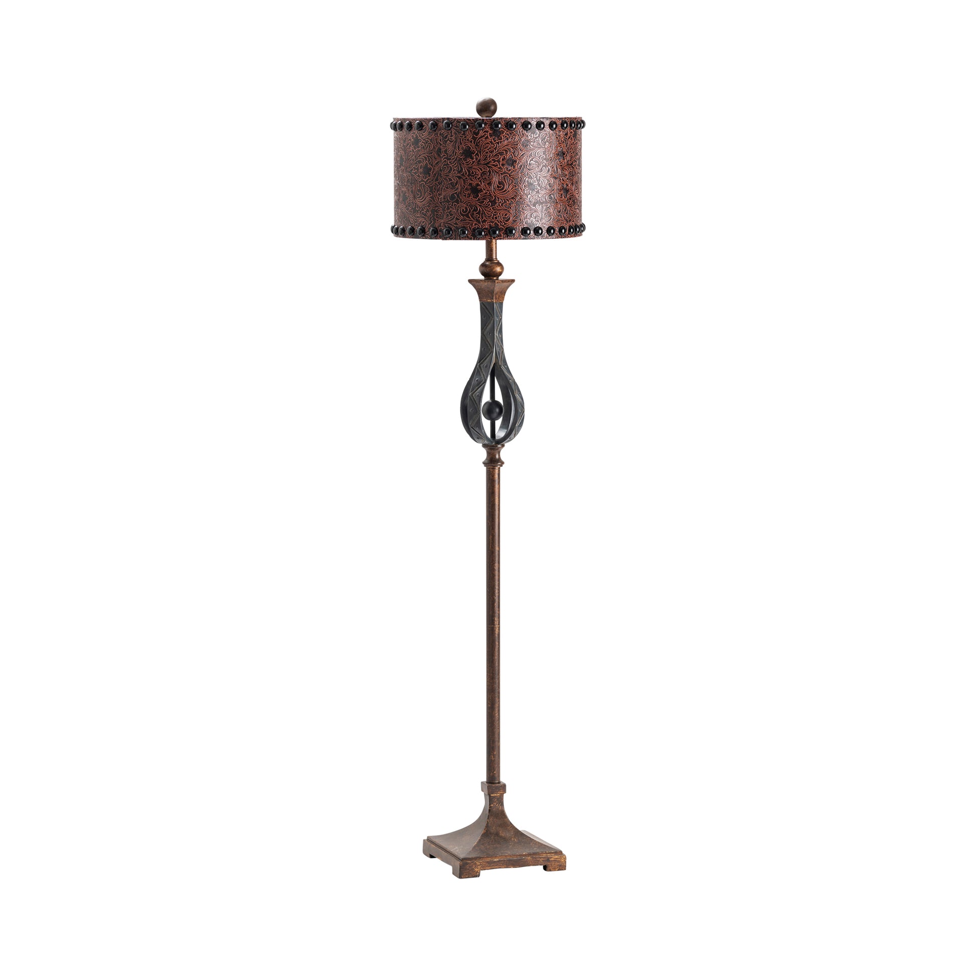 neutral-toned linen table lamp in a farmhouse contemporary bedroom setting