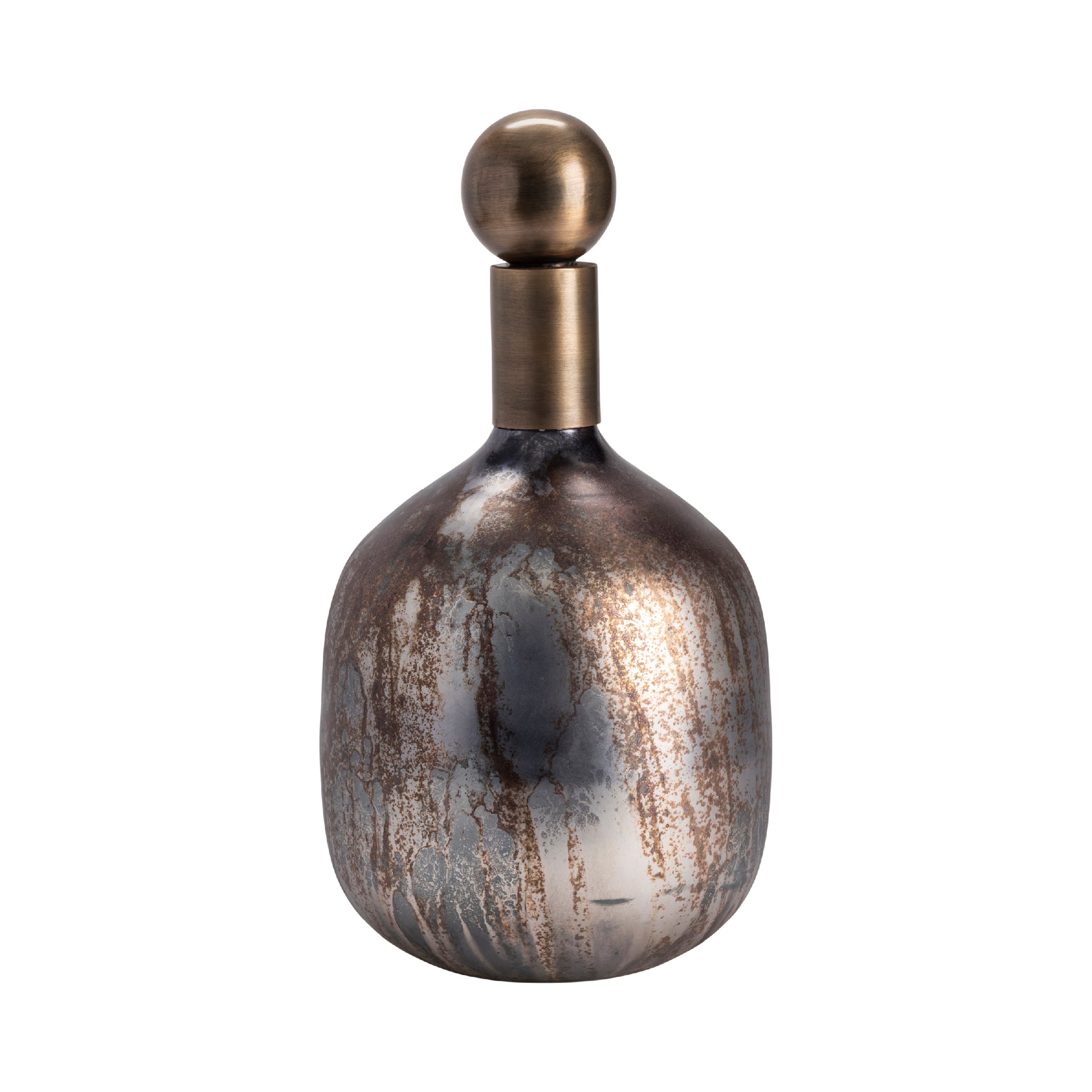 Large Ritz Covered Urn modern wall art displayed in a upscale living room setting