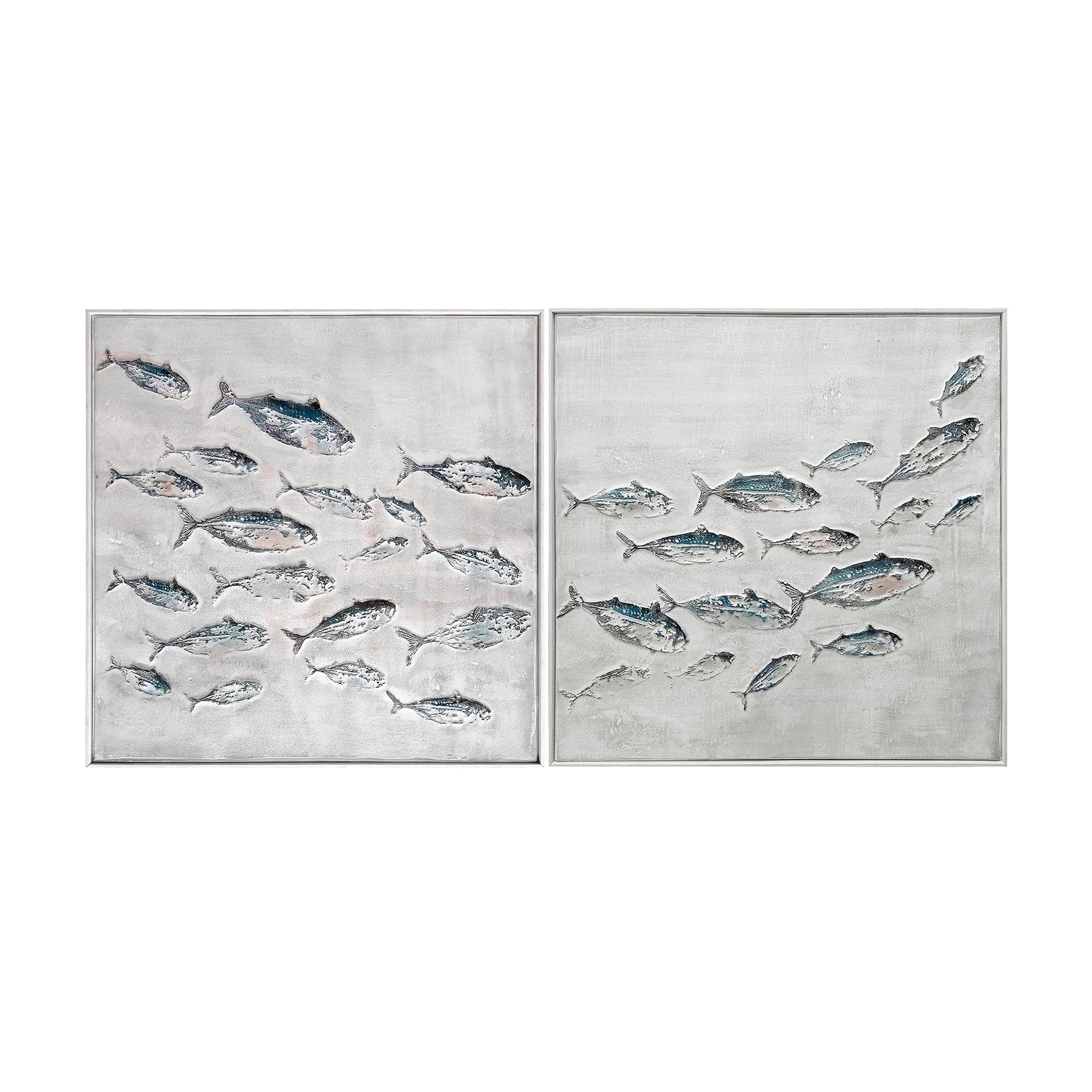 Montague contemporary canvas artwork displayed in a refined study setting
