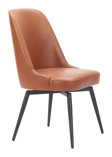 warm-toned brushed metal accent chair styled in a contemporary minimalist entryway