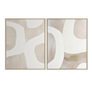 Caldwell modern canvas artwork displayed in a stylish entryway setting