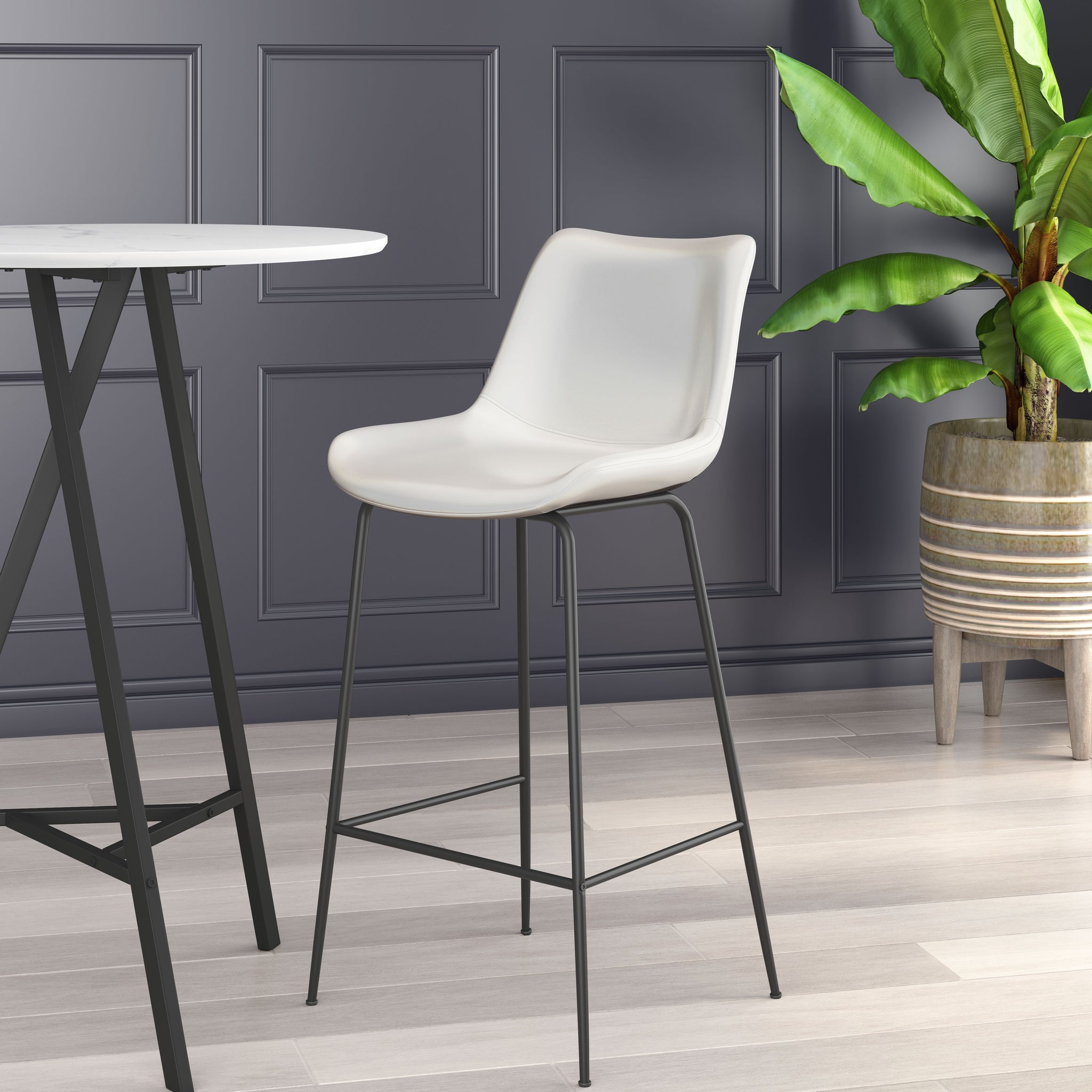 Byron Barstool White