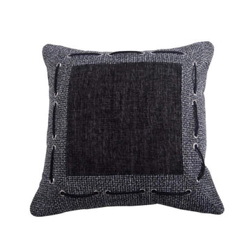Hamilton Tweed & Chenille Pillow styled for a transitional living room space.