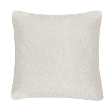 Porto Matelassé Euro Sham styled for a transitional bedroom space.