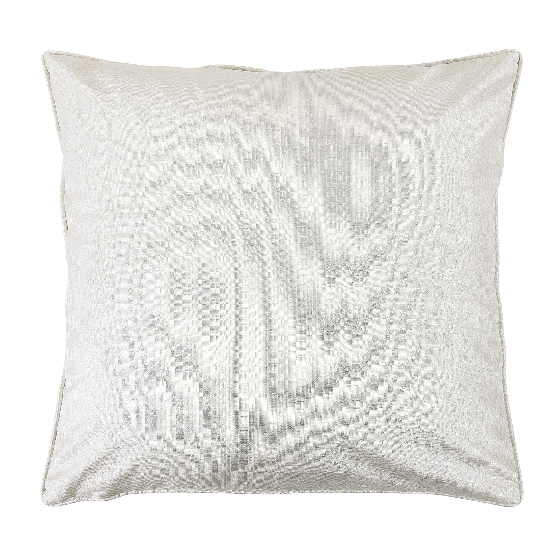 Celeste Sparkling Silver Euro Sham styled for a transitional bedroom space.