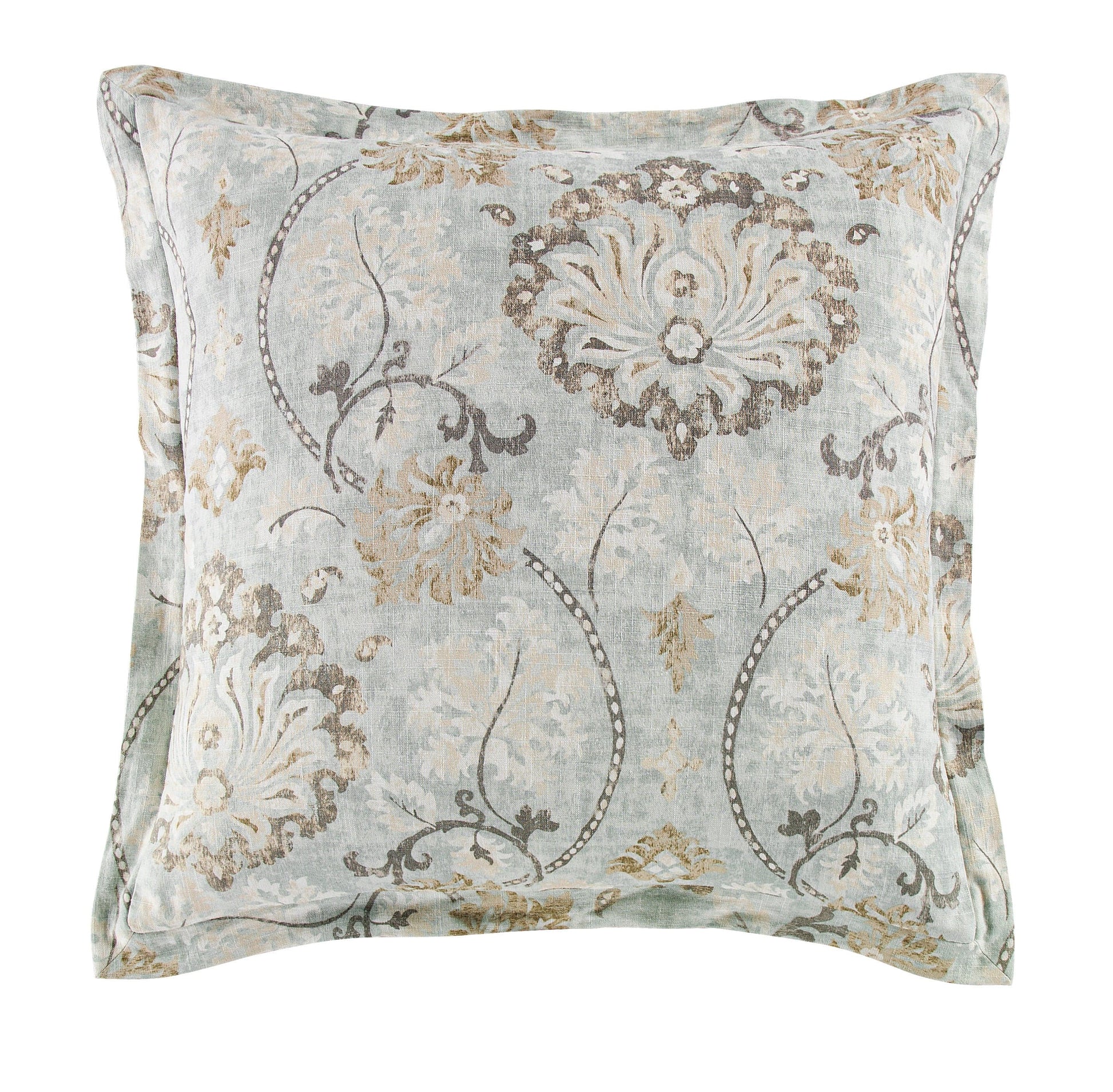 white brushed pillow sham in a modern bedroom setting