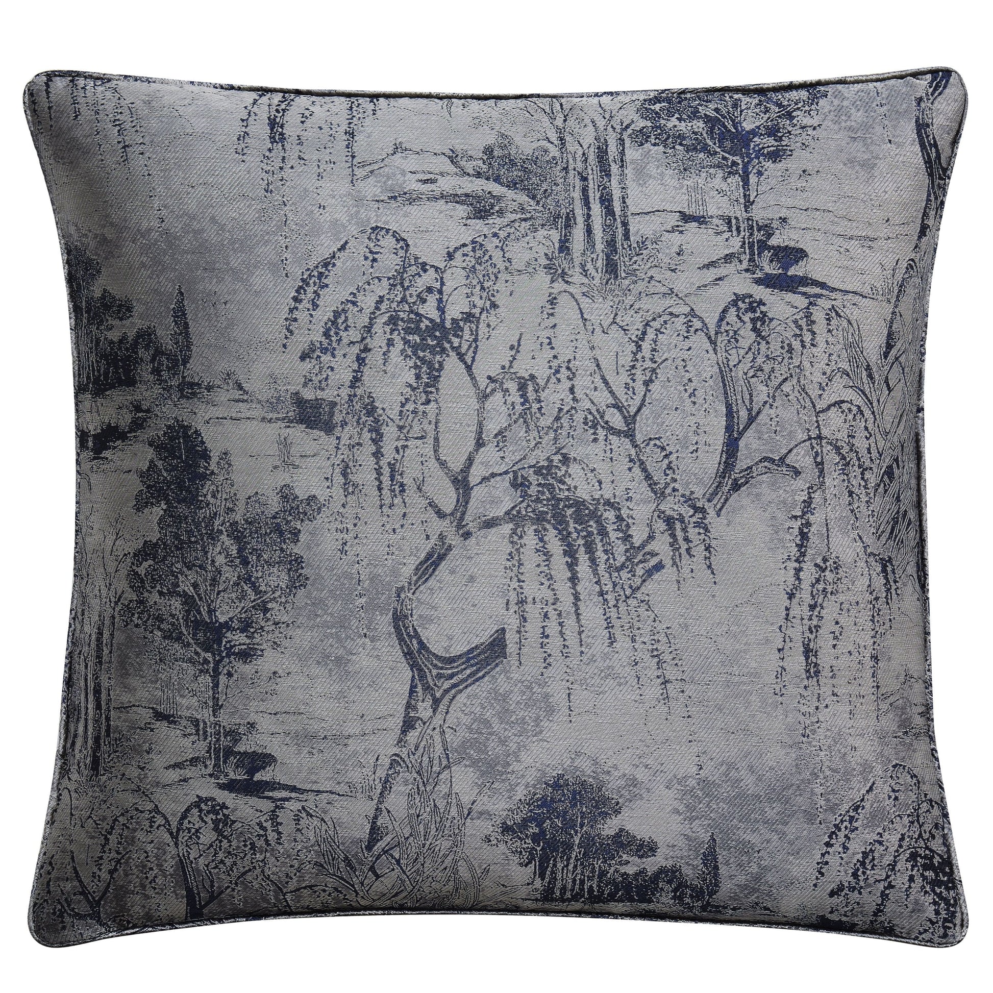 Pastoral Jacquard Euro Sham styled for a transitional bedroom space.