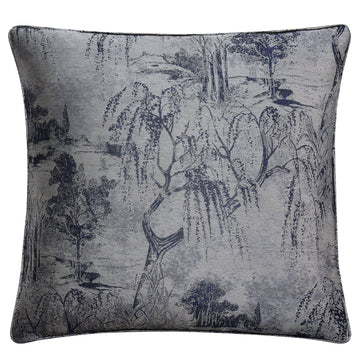 Pastoral Jacquard Euro Sham styled for a transitional bedroom space.