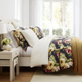cream woven duvet cover in a elegant modern bedroom setting