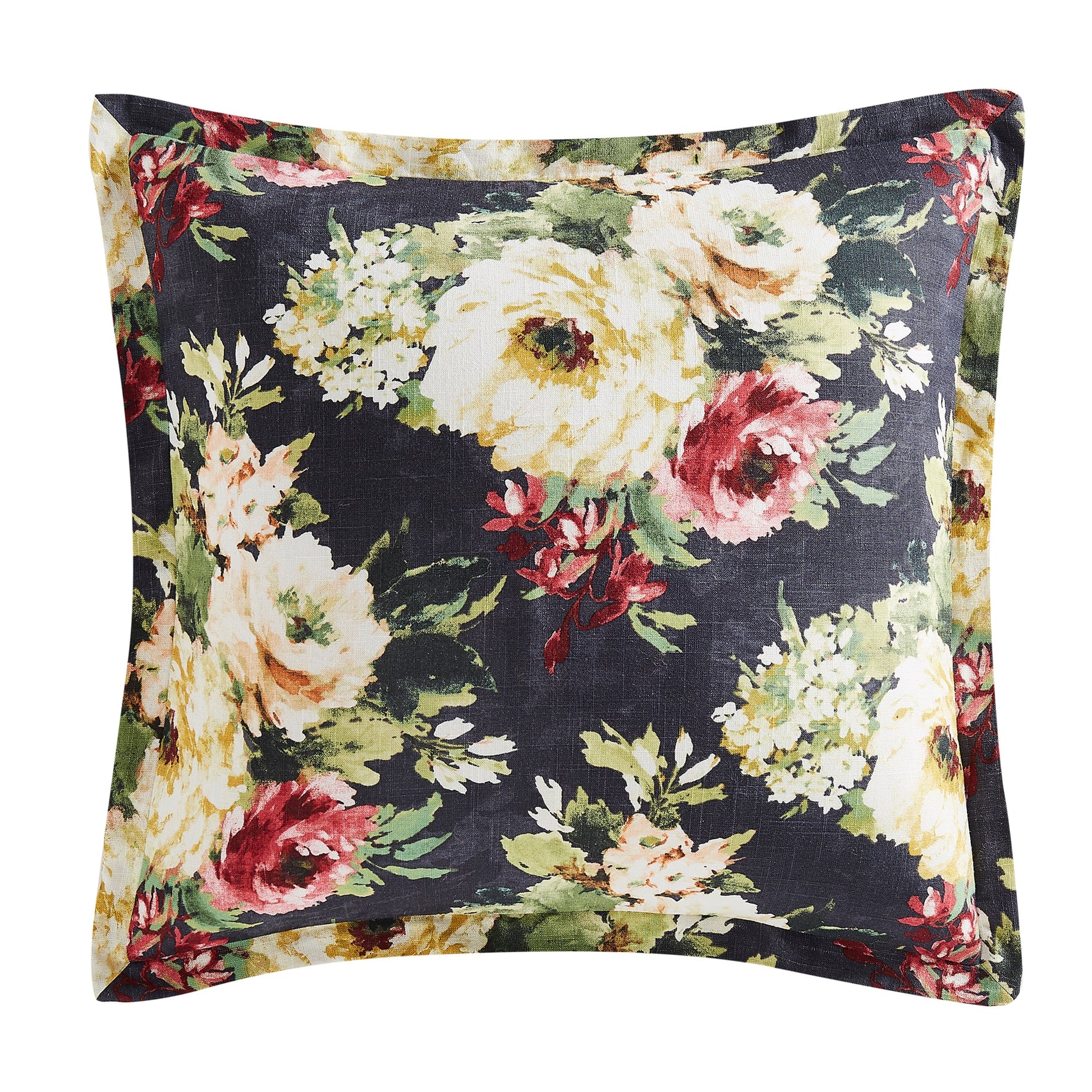 warm-toned plush pillow sham in a classic contemporary bedroom setting