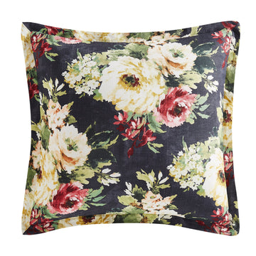 warm-toned plush pillow sham in a classic contemporary bedroom setting