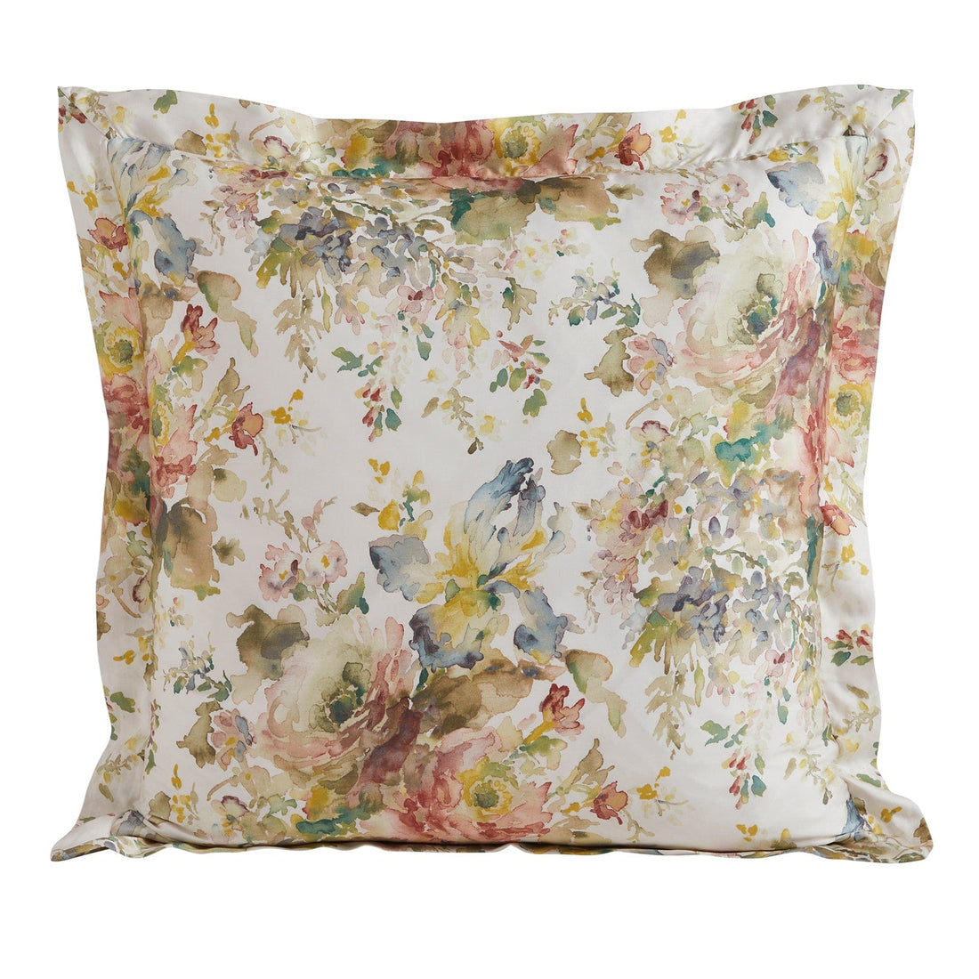 gray cotton pillow sham in a classic contemporary bedroom setting
