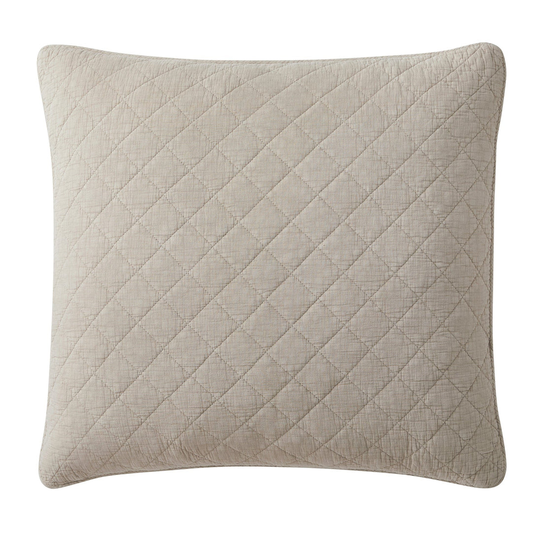 Stonewashed Cotton Gauze Euro Sham styled for a transitional bedroom space.