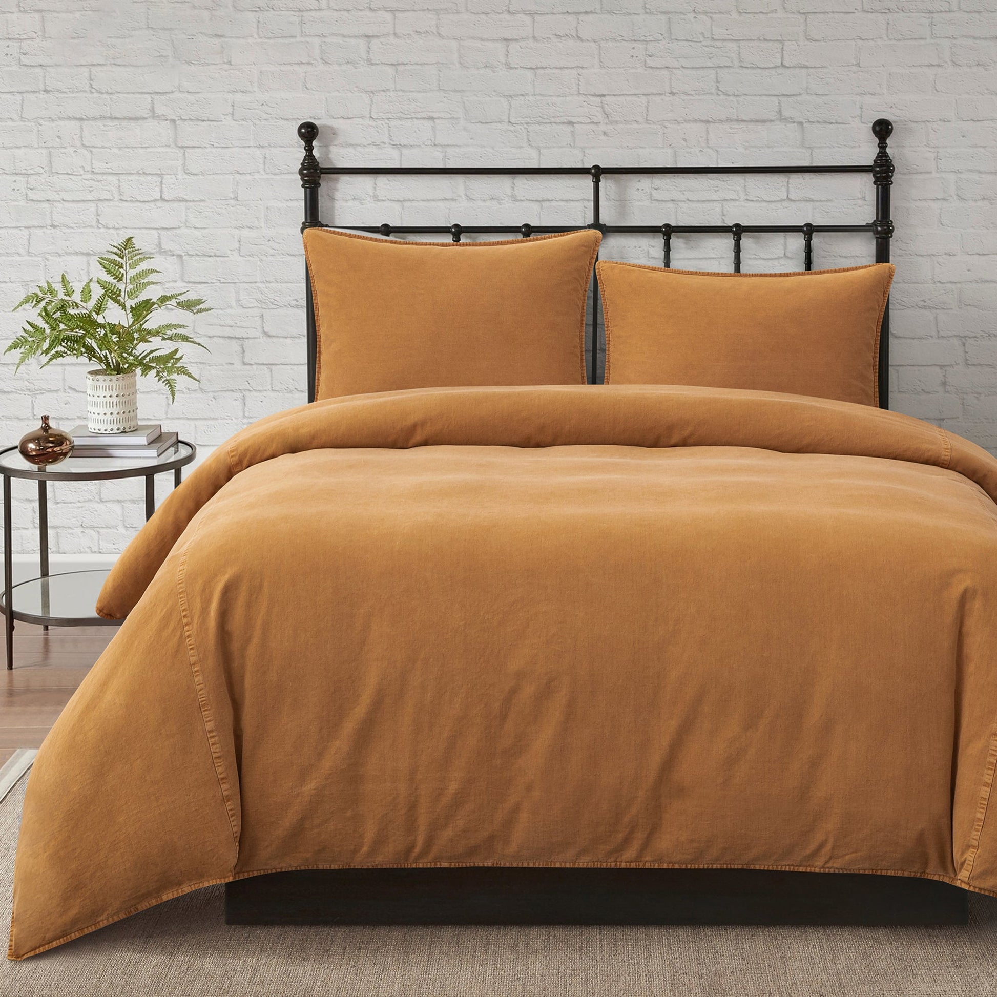 ivory soft duvet cover in a refined living room setting