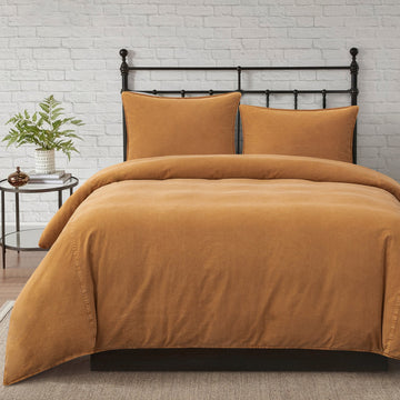 ivory soft duvet cover in a refined living room setting