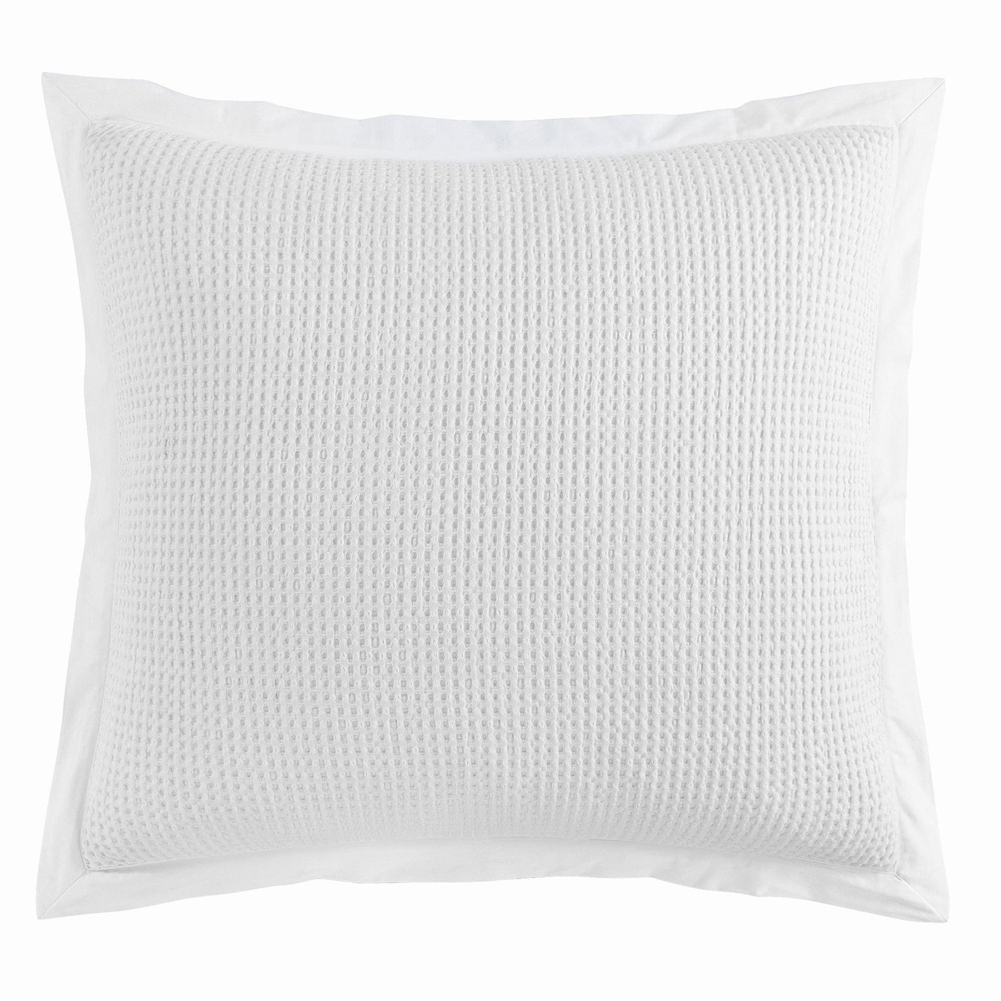 warm-toned plush pillow sham in a classic contemporary bedroom setting