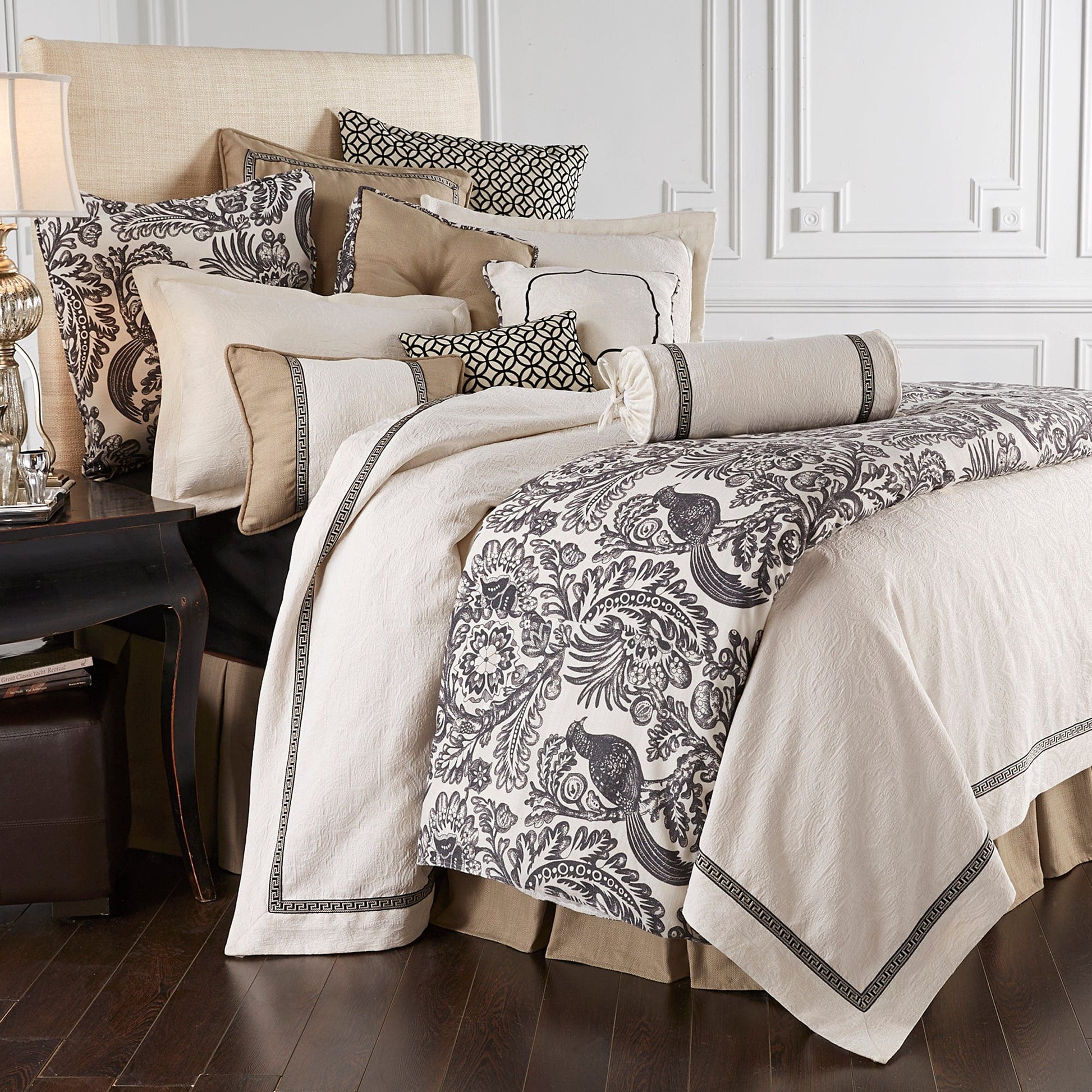 warm-toned plush duvet cover in a refined living room setting