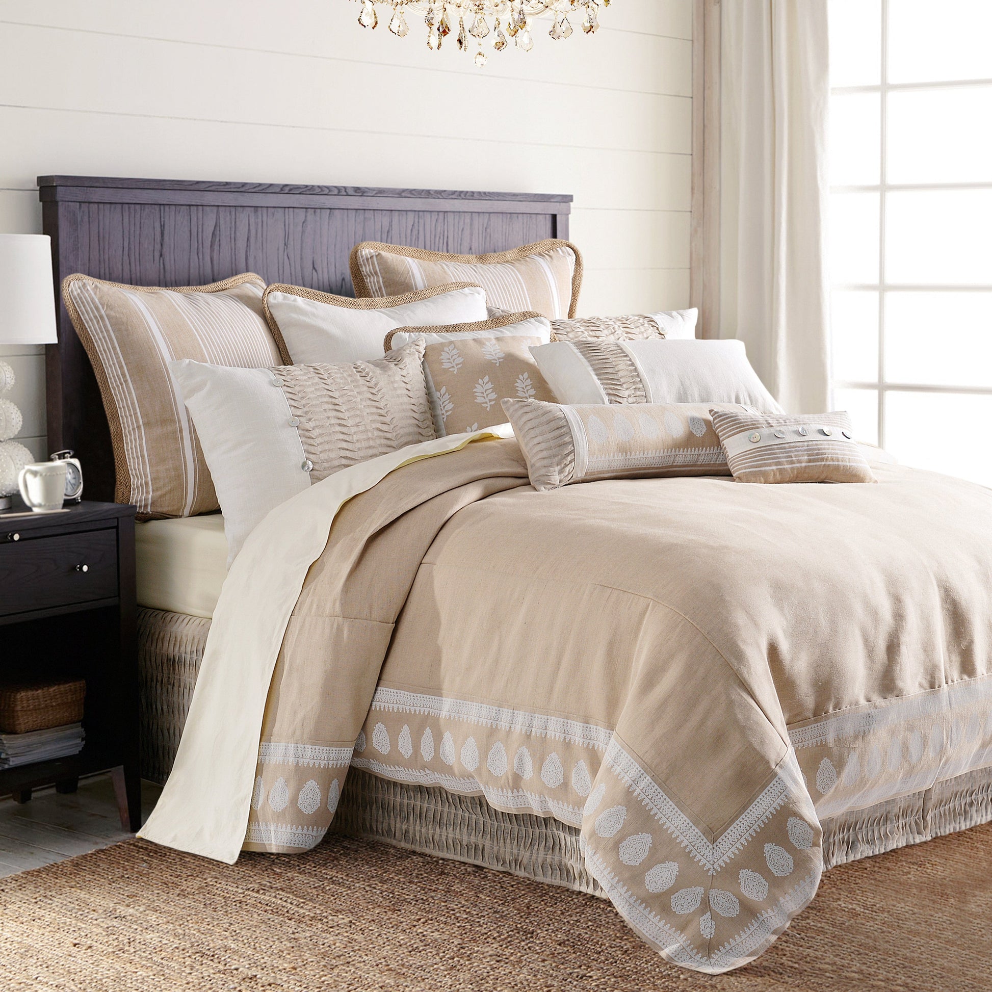 ivory soft duvet cover in a modern bedroom setting