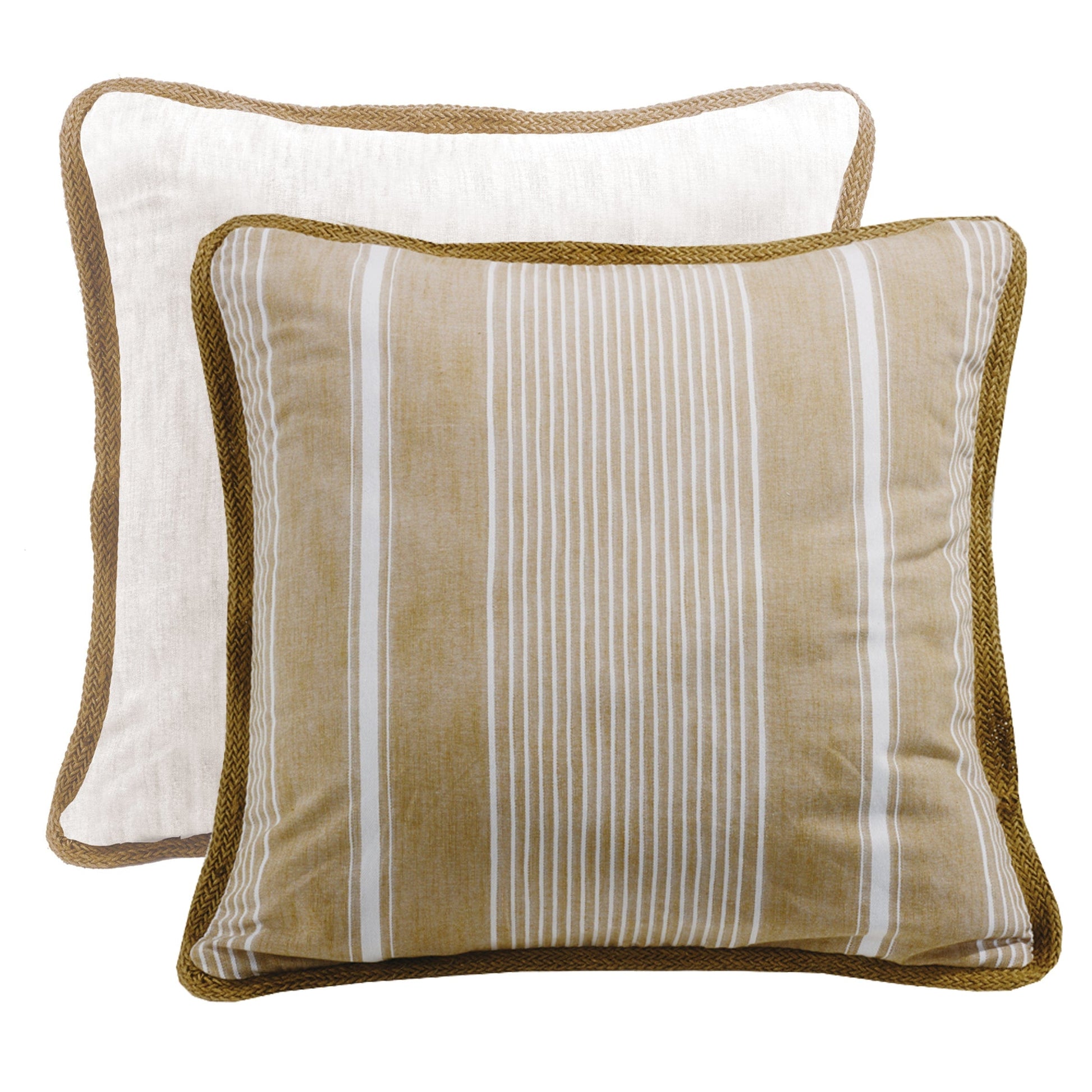 neutral-toned linen pillow sham in a elegant modern bedroom setting