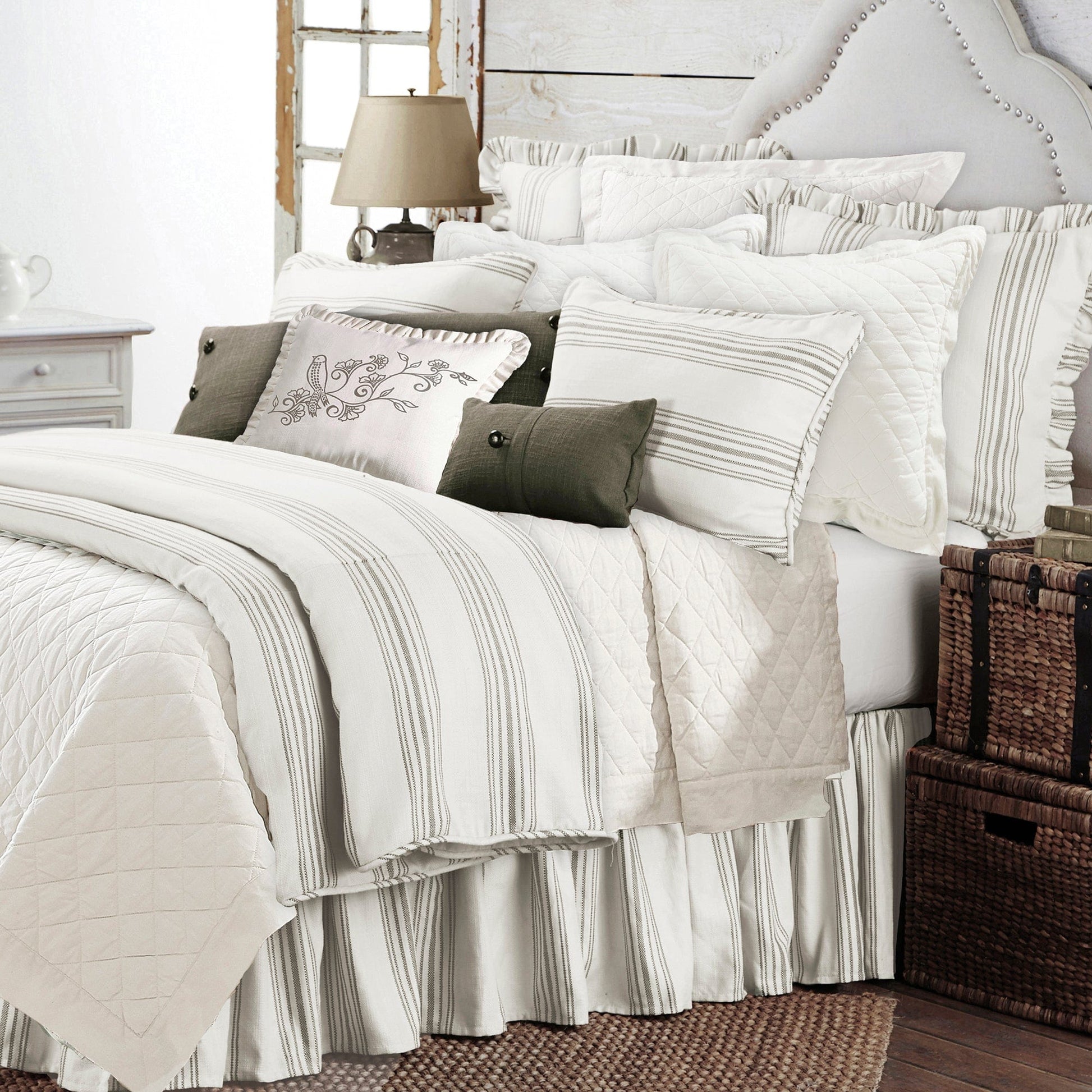 ivory soft duvet cover in a contemporary master bedroom setting